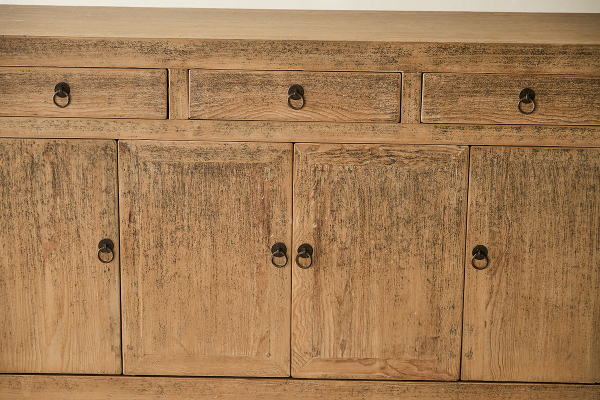 Vintage Solid Pine 4-Door Sideboard - Circa 1925 No. AP68