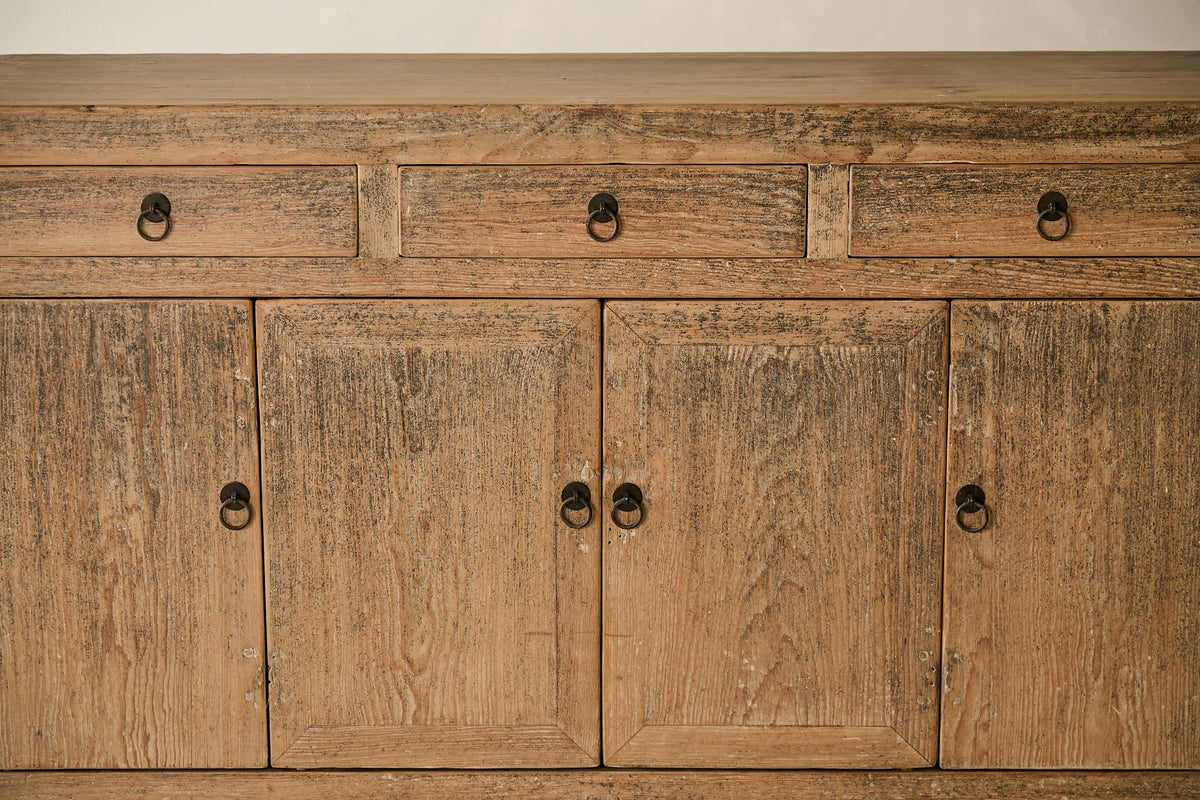 Vintage Solid Pine 4-Door Sideboard - Circa 1925 No. AP69
