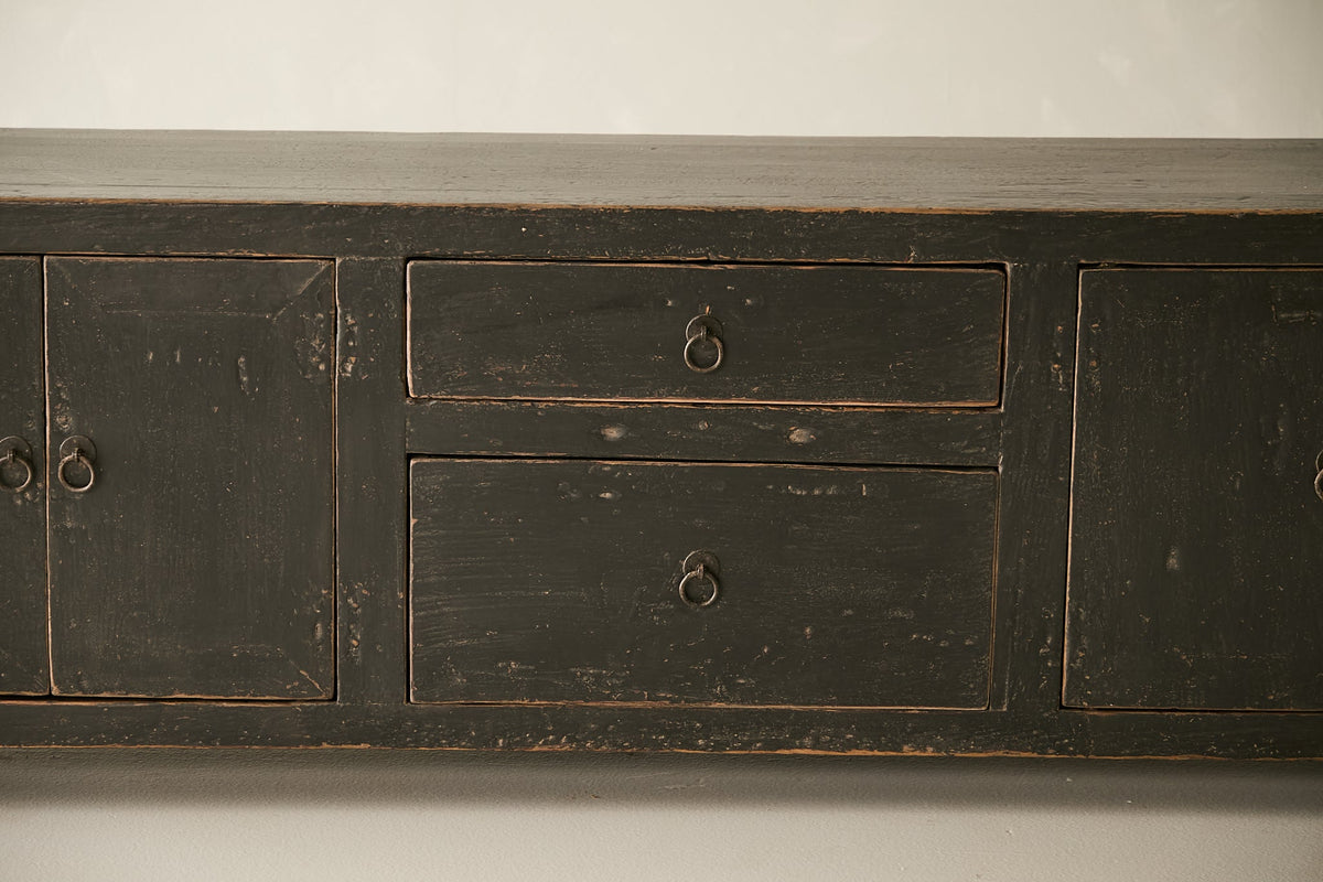 Vintage Solid Pine 4-Door Media Console - Circa 1925 No. AP71