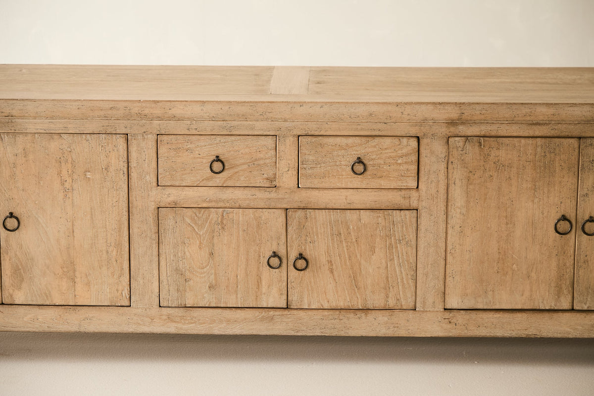 Reclaimed Solid Elm 6-Door Media Console No. AP72