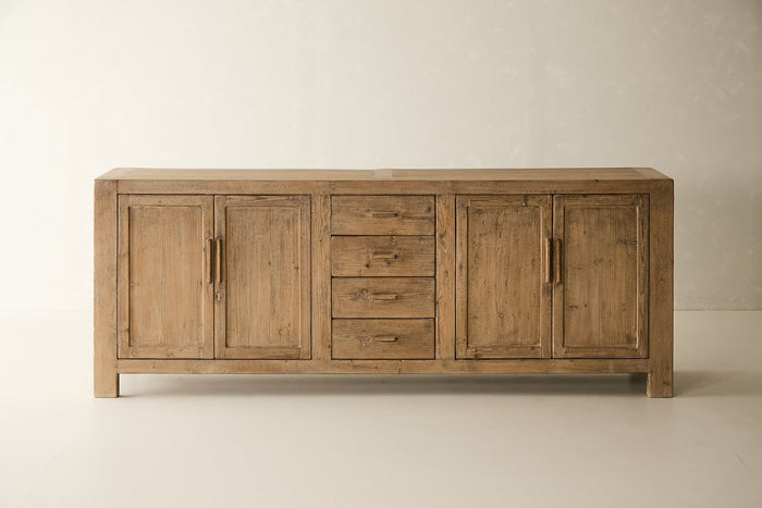 Reclaimed Solid Pine 4-Door Sideboard No. AP77