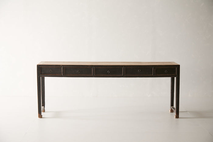 Hoff 5-Drawer Console - Aged black
