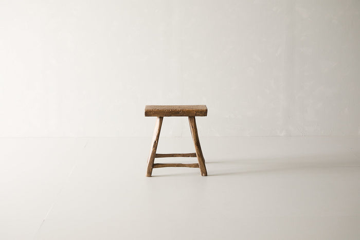 Vintage Elm Stool L.111