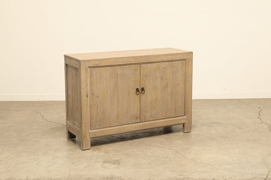 Lyle wooden sideboard rustic aged brown solid wood pine, 51" x 18" x 35" can be used a buffet or storage cabinet