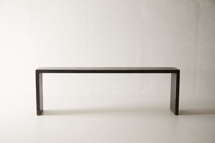 Black Lacquer Waterfall Console