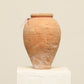 A one-of-a-kind natural Turkish vintage vase pot without a handle, crafted from terra cotta clay, this piece showcases timeless quality and antique craftsmanship, adding a unique touch of history to your space