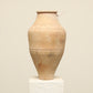 A one-of-a-kind neutral Turkish vintage vase pot without a handle, crafted from terra cotta clay, this piece showcases timeless quality and antique craftsmanship, adding a unique touch of history to your space
