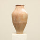 A one-of-a-kind neutral Turkish vintage vase pot without a handle, crafted from terra cotta clay, this piece showcases timeless quality and antique craftsmanship, adding a unique touch of history to your space