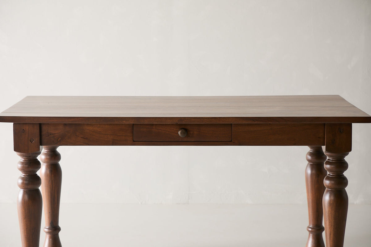 Single Drawer Turned Leg Dining Table