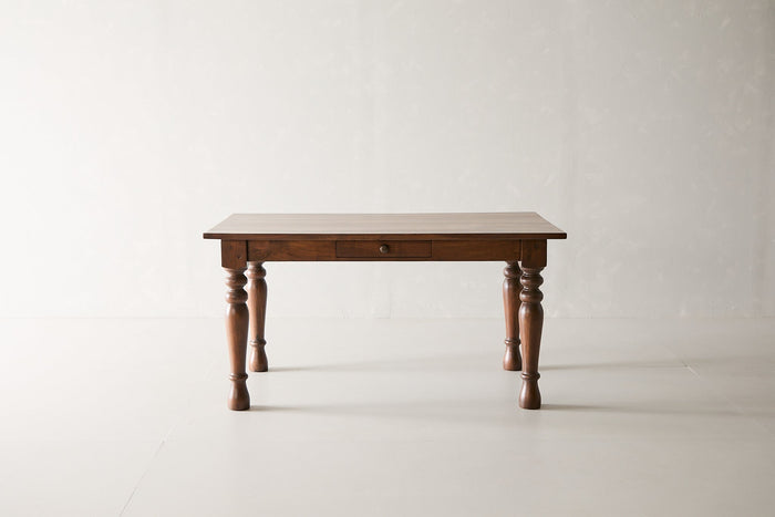 Single Drawer Turned Leg Dining Table