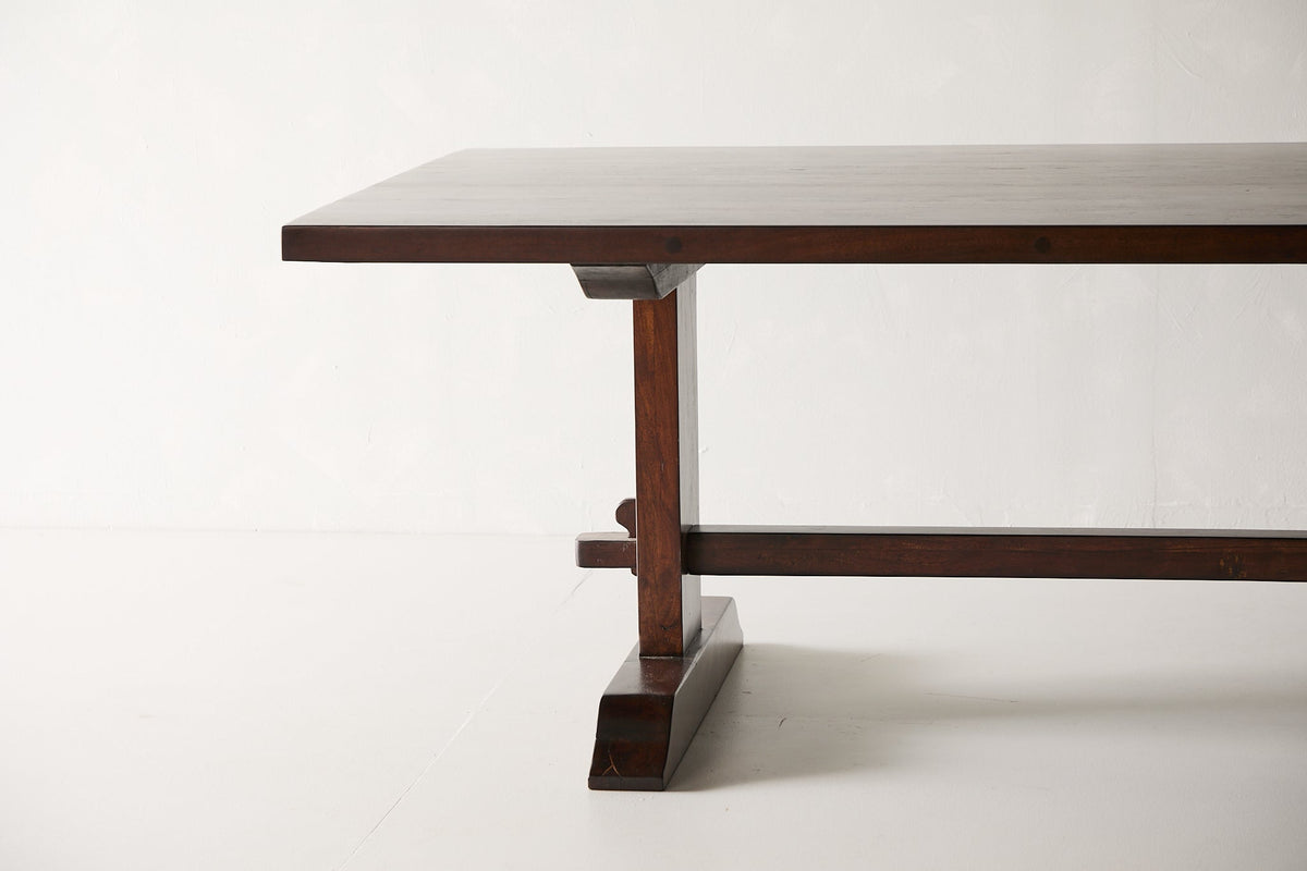 Mango Wood Trestle Dining Table