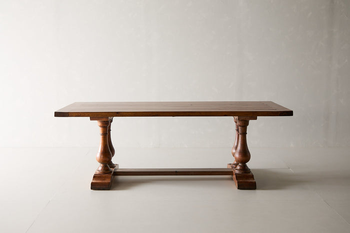 Pine Wood Trestle Dining Table