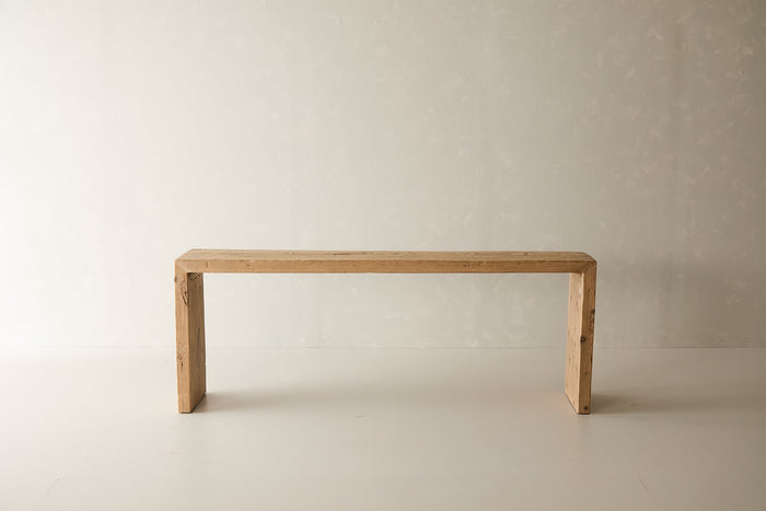 Reclaimed Pine Waterfall Console