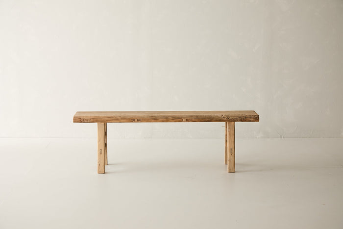 Franklin 54" Elm Bench - Natural
