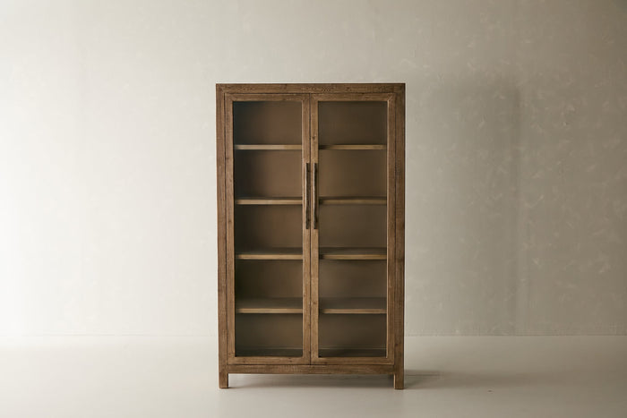 Asher 78" Cabinet - Aged Brown