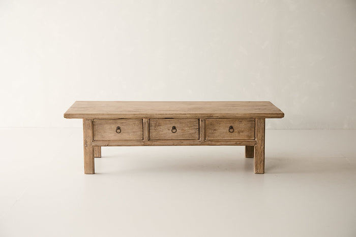 Reclaimed 3-Drawer Poplar Coffee Table AH.049-1