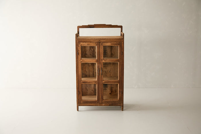 Vintage Teak and Glass Cabinet T.008