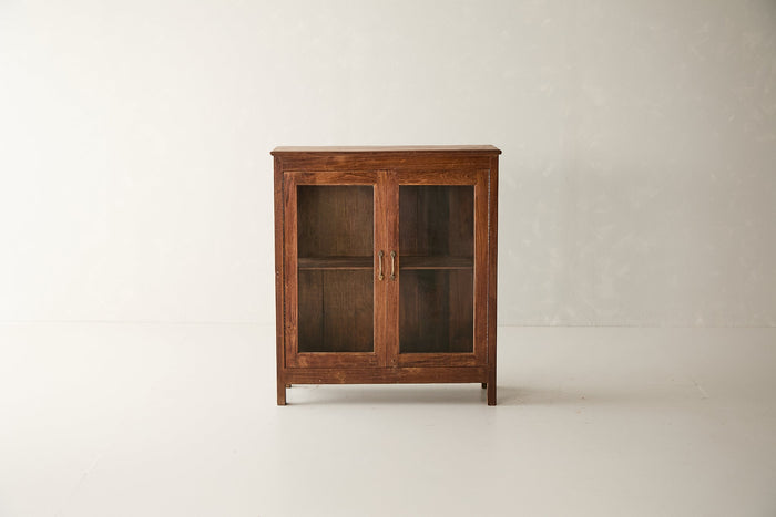 Vintage Teak and Glass Cabinet T.006