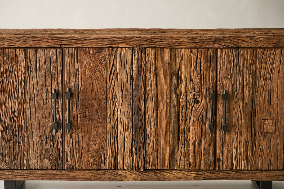 Rough-Hewn Sal Wood Sideboard