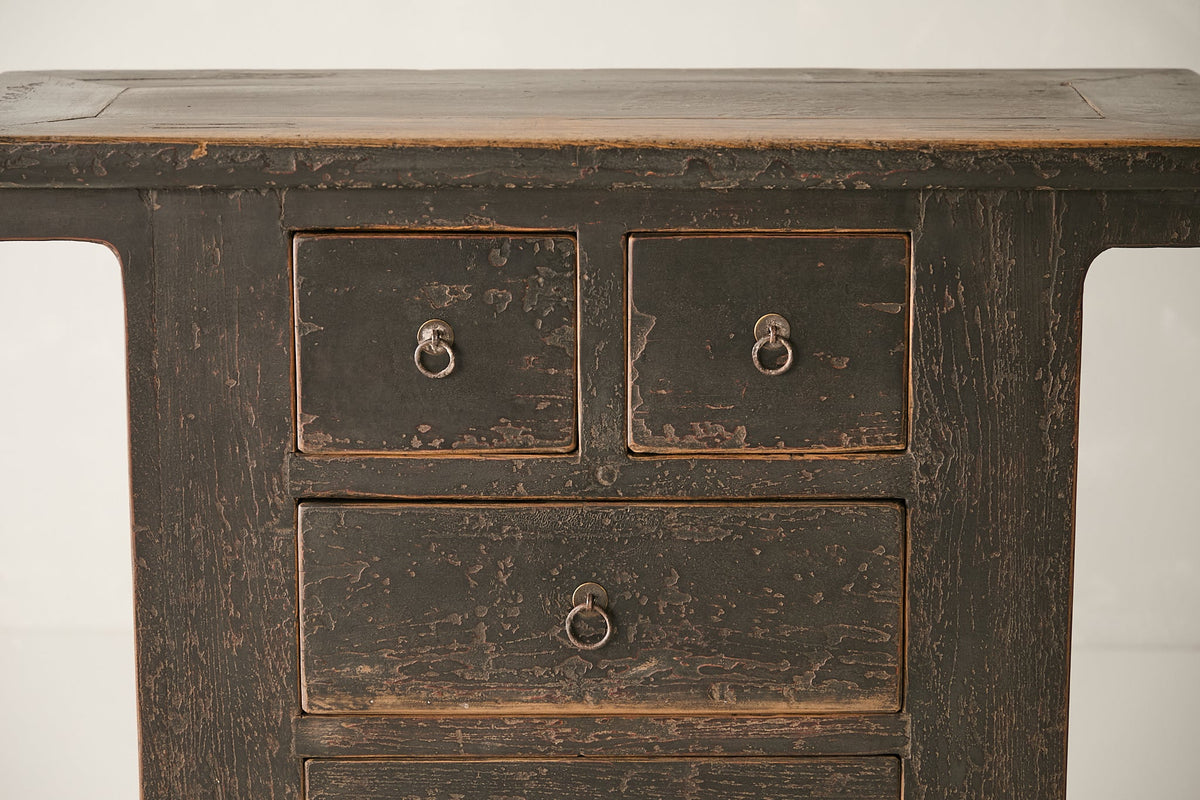 Vintage 4-Drawer Elm Sideboard AH.110 - Circa 1875