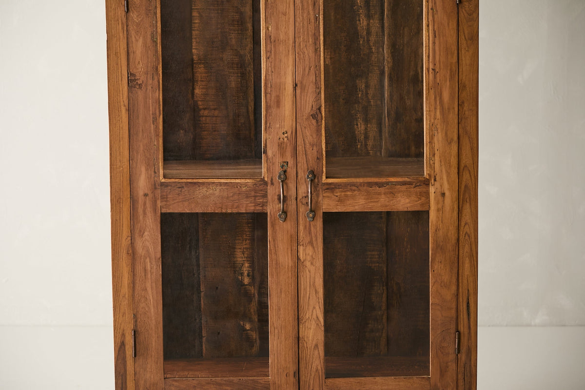 Vintage Teak and Glass Cabinet T.007