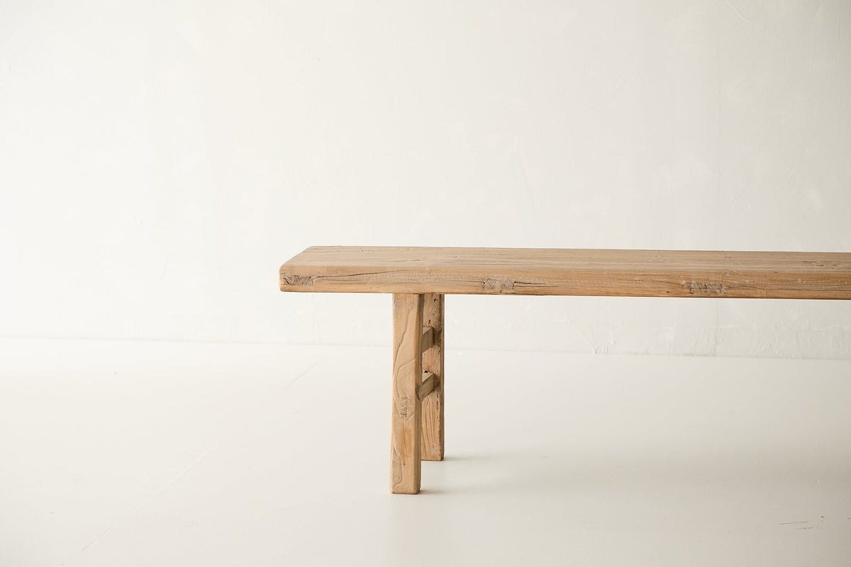 Franklin 66" Elm Bench - Natural