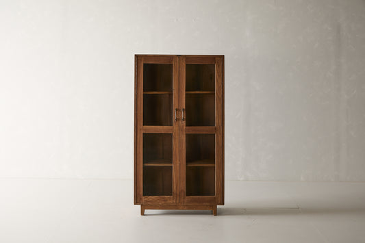 Vintage Teak and Glass Cabinet