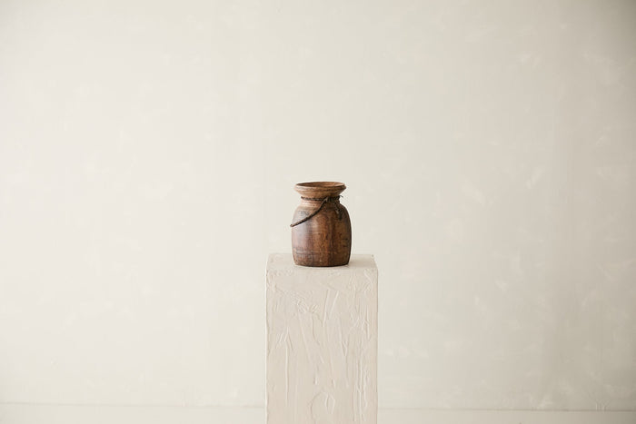 Vintage Wooden Pot