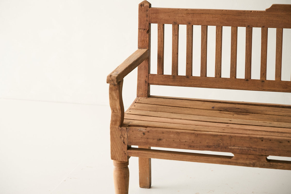 Vintage Teak Garden Bench