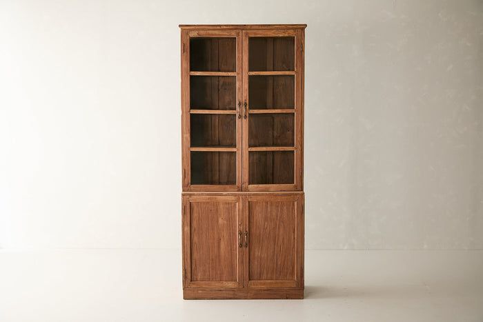 Vintage Teak and Glass Cabinet T.021