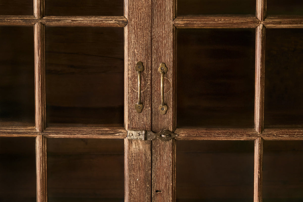 Vintage Teak and Glass Cabinet T.025