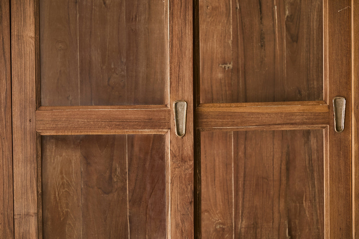 Vintage Teak and Glass Cabinet T.032