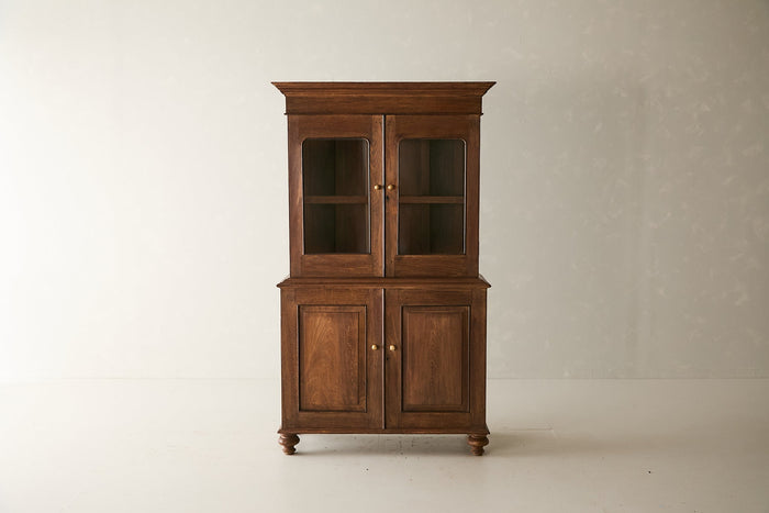 Vintage Two-Part Teak Cabinet T.035
