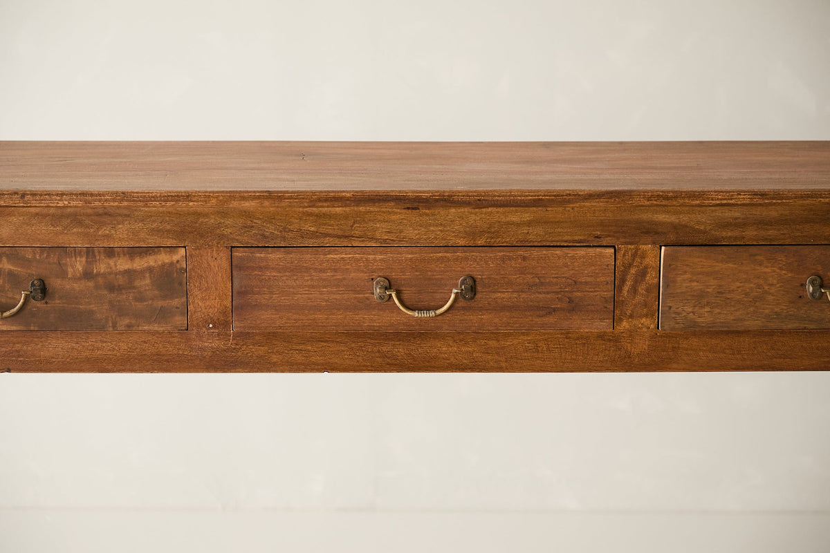 Vintage 3-Drawer Teak Console T.046