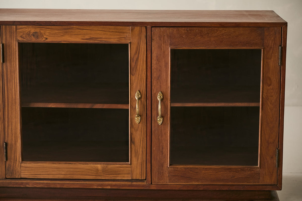 Vintage Teak and Glass Sideboard T.060