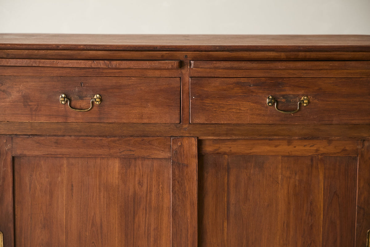 Vintage 2-Drawer Teak Sideboard T.059