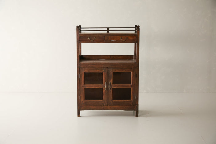 Vintage Teak and Glass Cabinet T.015