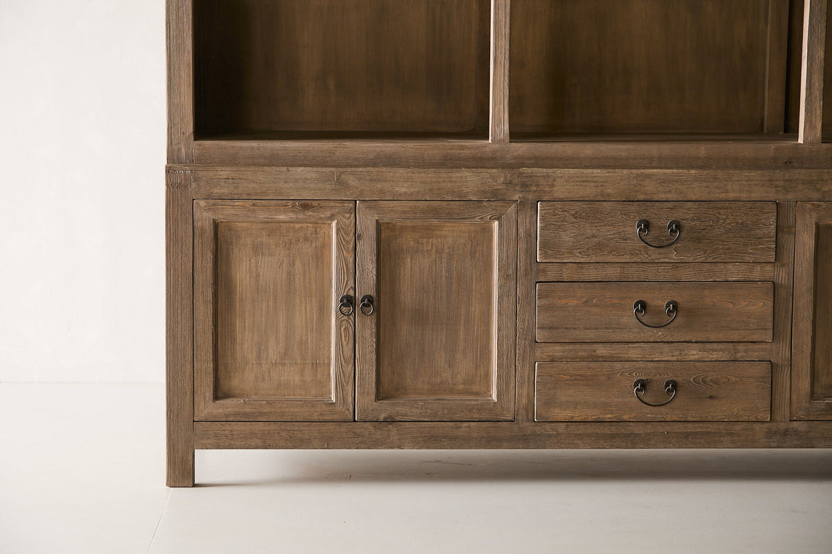 Nobu 2 Part Cabinet - Aged Brown