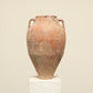A one-of-a-kind clay brown Turkish vintage vase pot with two handles, crafted from terra cotta clay, this piece showcases timeless quality and antique craftsmanship, adding a unique touch of history to your space