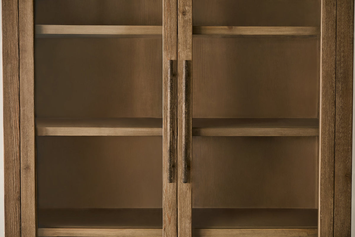 Asher 78" Cabinet - Aged Brown