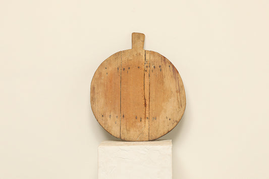 Vintage Bread Board XVII  elevate your home with a 17x1x22 vintage wood round bread board—rustic charm, rich patina, and timeless decor perfect for walls, shelves, or countertops.