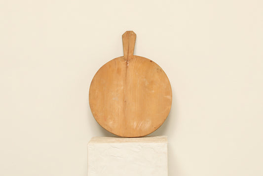Vintage Bread Board X elevate your home with a 14x1x18 vintage wood round bread board—rustic charm, rich patina, and timeless decor perfect for walls, shelves, or countertops.