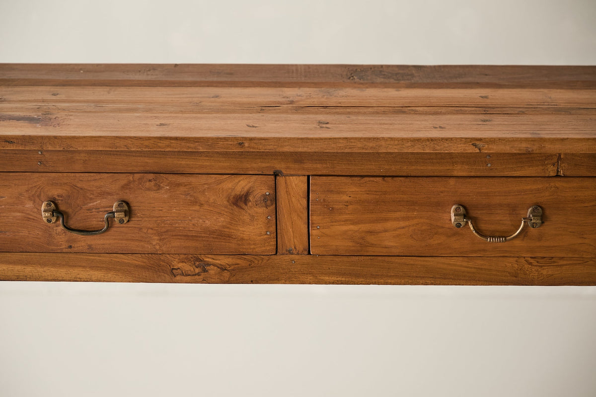 Vintage 4-Drawer Teak Console T.047