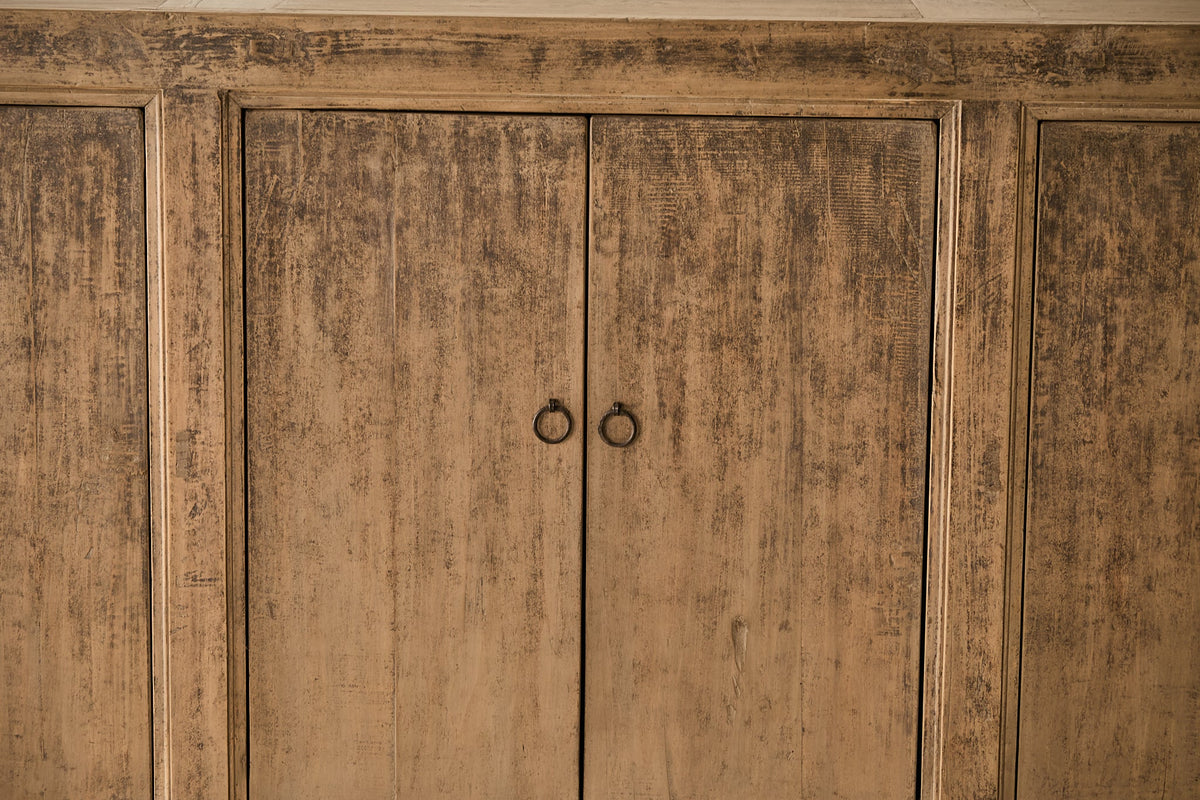 Vintage Elm 6-Door Sideboard - Circa 1875 No. M52