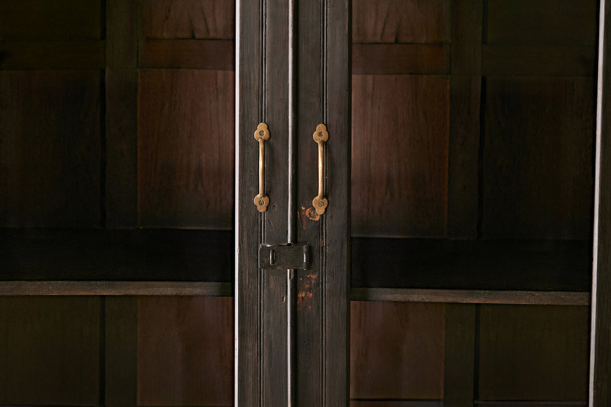 Vintage Teak and Glass Cabinet T.039