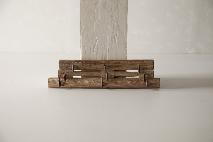 Wooden Panel Coat Hook