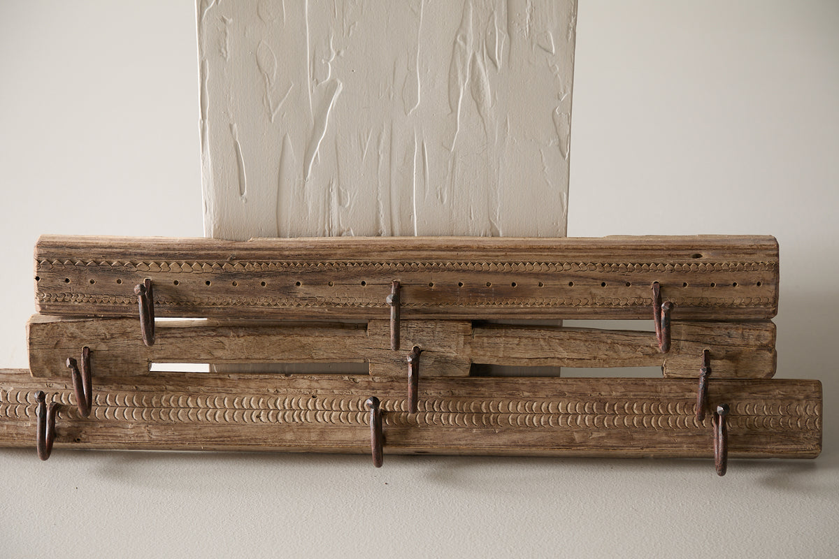 Wooden Panel Coat Hook