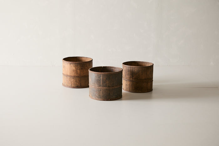 Vintage Elm Grain Bucket AE.001 - Circa 1945