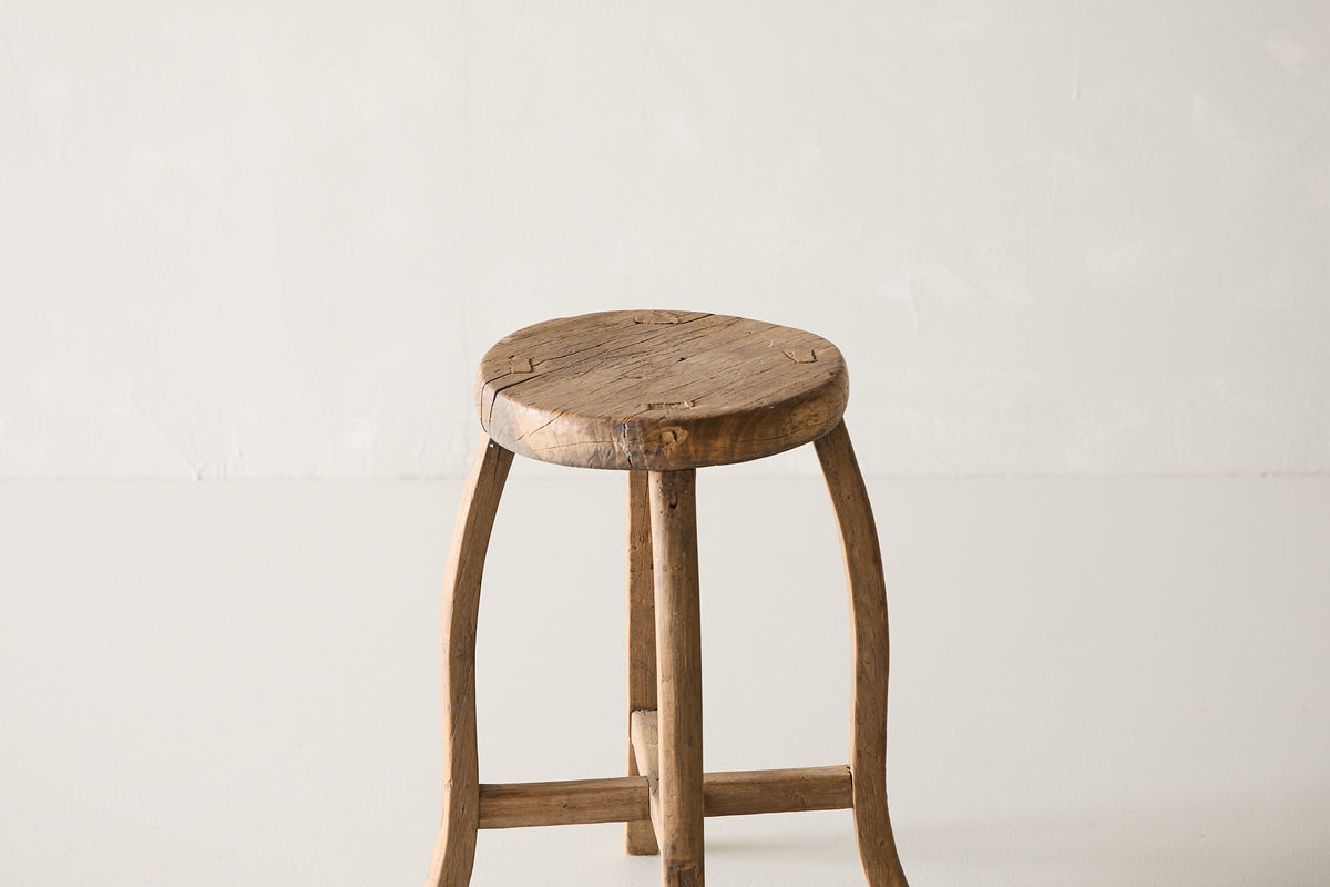 Vintage Elm Stool AE.168 - Circa 1925