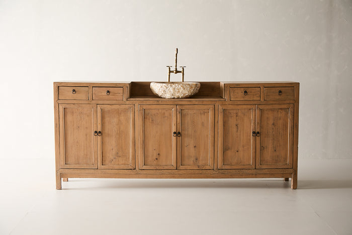 Vintage 7 Drawer Sideboard with Vanity Sink